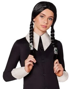 Kids Wednesday Addams Costume - The Addams Family 2 6 Kids Wednesday Addams Costume - The Addams Family 2 -Spirit Halloween 07630718 c