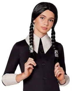 Kids Wednesday Addams Costume - The Addams Family 2 7 Kids Wednesday Addams Costume - The Addams Family 2 -Spirit Halloween 07630718 d