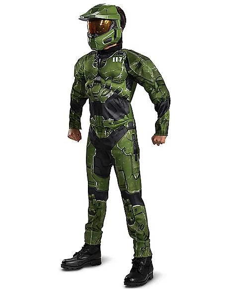 Kids Master Chief Muscle Costume - Halo Infinite 3 Kids Master Chief Muscle Costume - Halo Infinite - Image 3